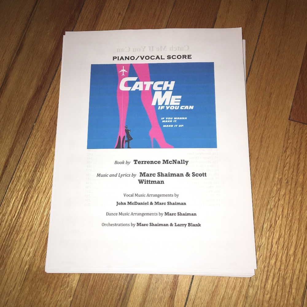 Catch Me If You Can The Musical Score
